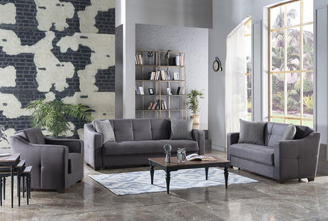 Tahoe Melson Dark Gray Loveseat from Bellona - Luna Furniture