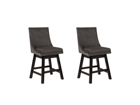 Tallenger 2-Piece Bar Stool in Dark Gray from Ashley - Luna Furniture