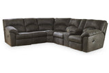 Tambo Pewter 2-Piece Reclining Sectional from Ashley - Luna Furniture