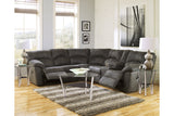 Tambo Pewter 2-Piece Reclining Sectional from Ashley - Luna Furniture