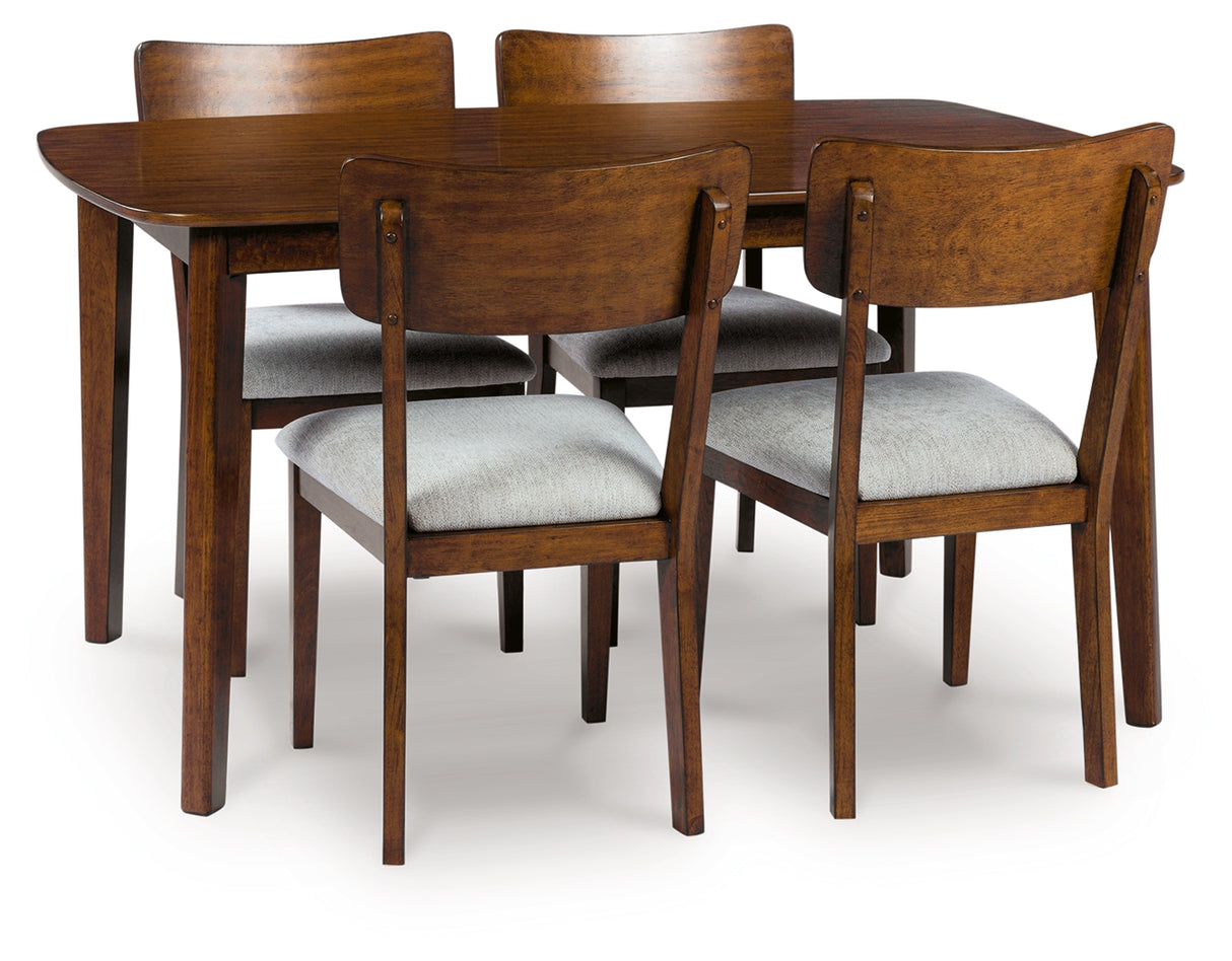Tameride Brown Dining Table and 4 Chairs (Set of 5) from Ashley - Luna Furniture