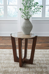 Tanidore Warm Brown End Table from Ashley - Luna Furniture