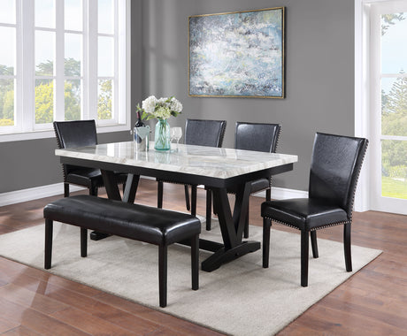 Tanner Black Dining Bench from Crown Mark - Luna Furniture