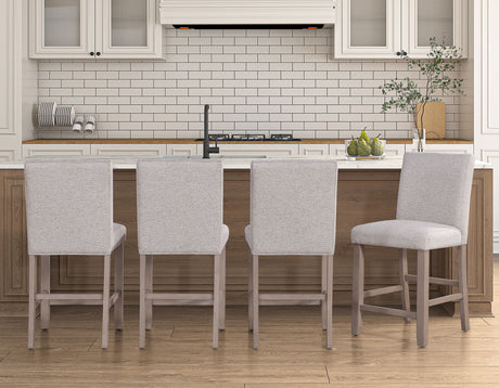 Taylor Tan 5-Piece Faux-Marble Counter Height Dining Set from Steve Silver - Luna Furniture