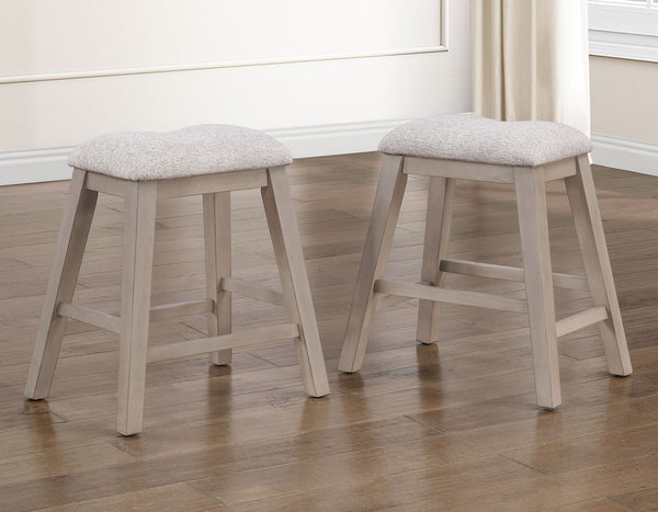 Taylor Tan/Gray 24″ Backless Counter Stool, Set of 2