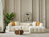 Teddy Cream Sectional Sofa