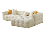 Teddy Cream Sectional Sofa
