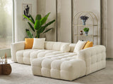 Teddy Cream Sectional Sofa