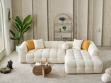 Teddy Cream Sectional Sofa