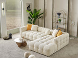 Teddy Cream Sectional Sofa