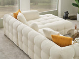 Teddy Cream Sectional Sofa