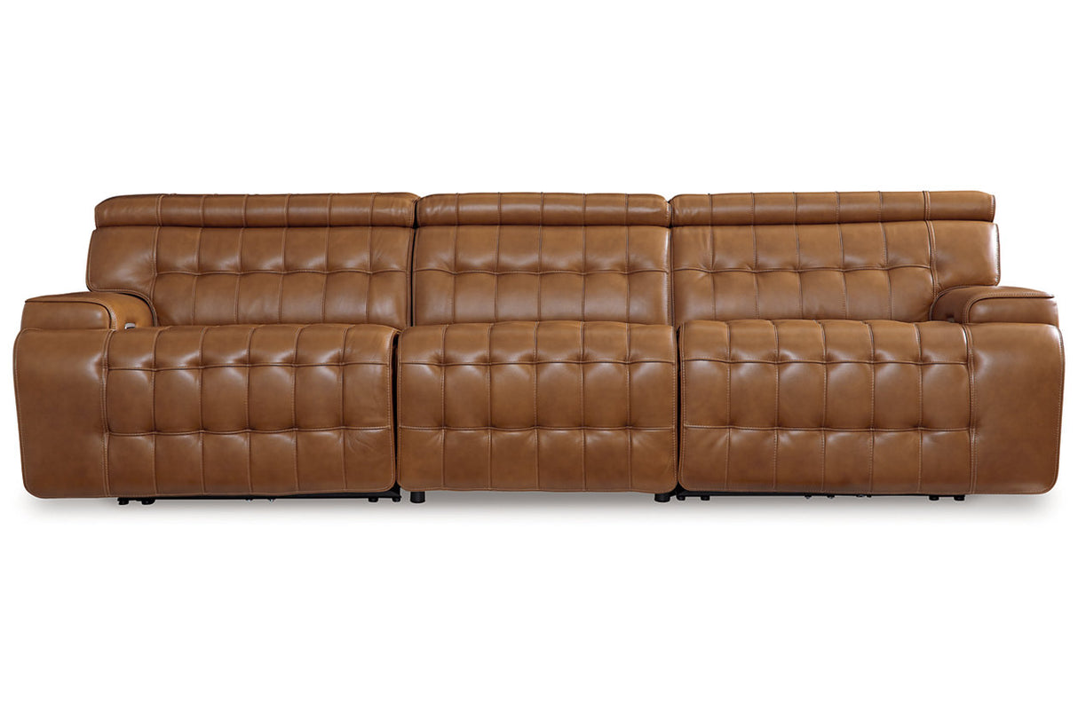 Temmpton Chocolate 3-Piece Power Reclining Sectional Sofa from Ashley - Luna Furniture