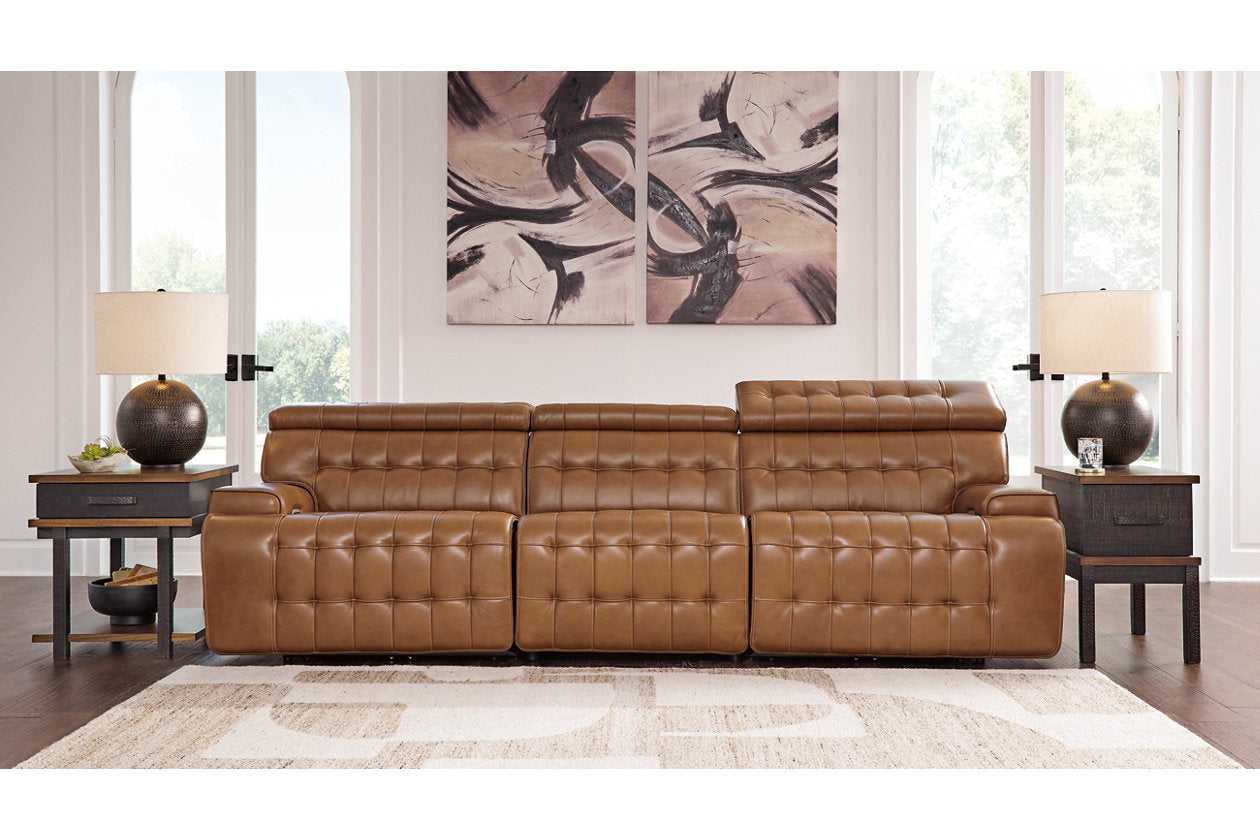 Temmpton Chocolate 3-Piece Power Reclining Sectional Sofa – Luna