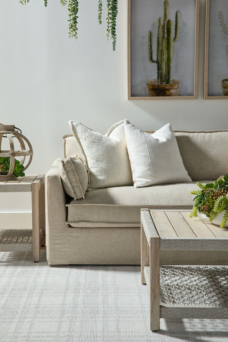 Thea Outdoor 90" Taper Arm Slipcover Sofa from Essentials For Living - Luna Furniture