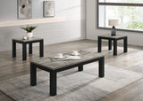 Theo Concrete/Black 3-Piece Cocktail Set from Crown Mark - Luna Furniture