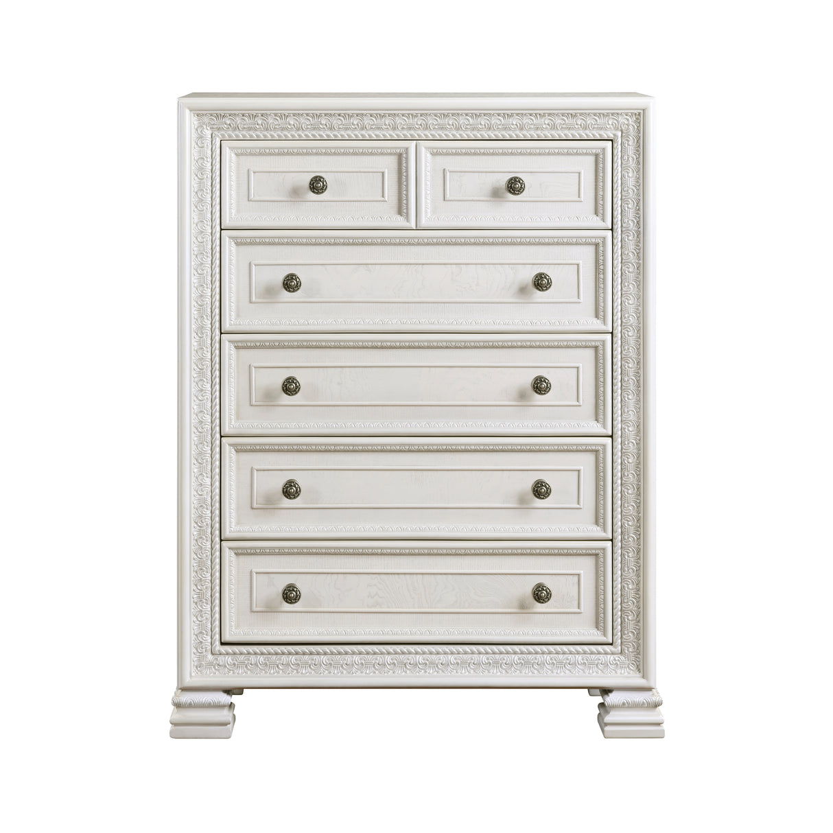 Theodora Pearl White Chest from Homelegance - Luna Furniture