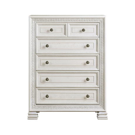 Theodora Pearl White Chest from Homelegance - Luna Furniture