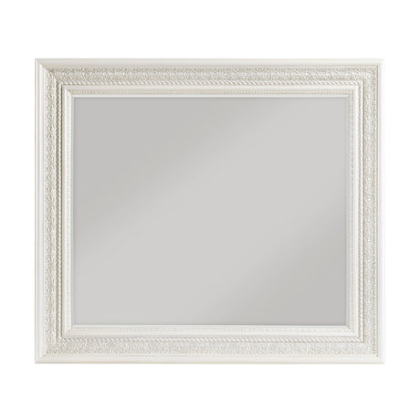 Theodora Pearl White Mirror (Mirror Only) from Homelegance - Luna Furniture