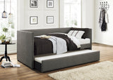 Therese Gray Daybed with Trundle from Homelegance - Luna Furniture