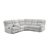 8406GY*SC (3)3-Piece Sectional with Left Console from Homelegance - Luna Furniture