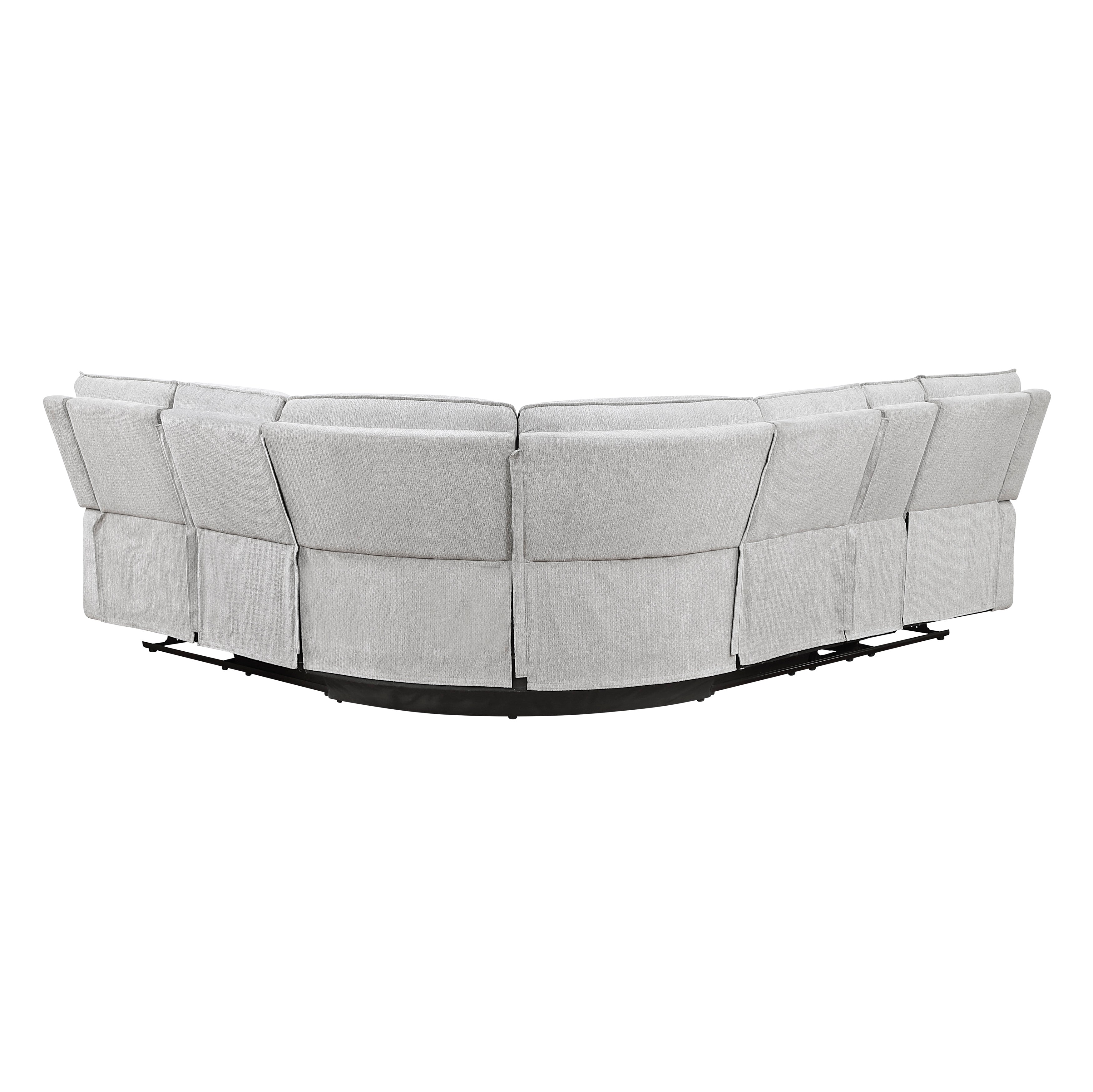 Homelegance Thorne Gray 3-Piece Reclining Sectional with Left