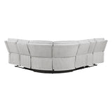 8406GY*SC (3)3-Piece Sectional with Left Console from Homelegance - Luna Furniture