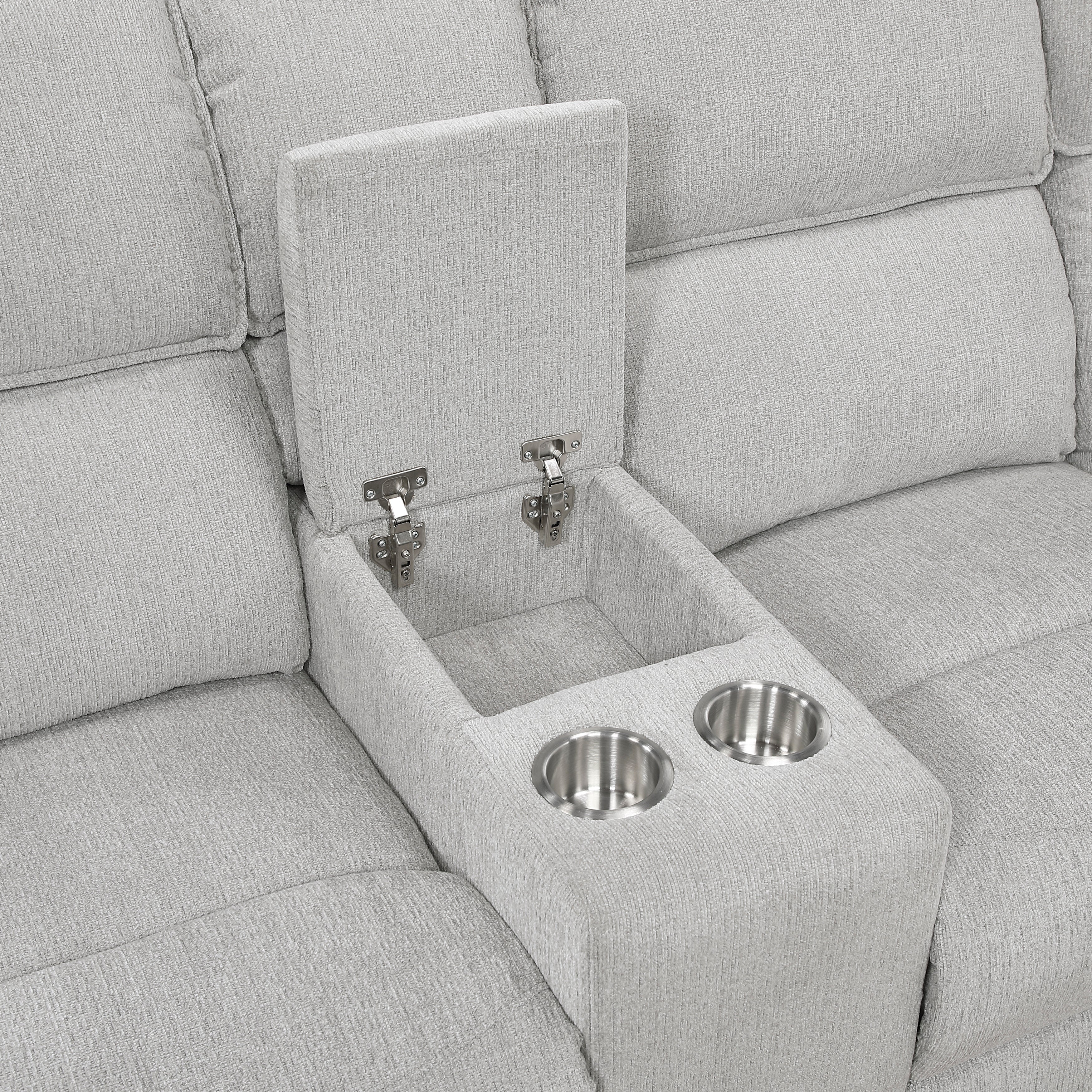 Homelegance Thorne Gray 3-Piece Reclining Sectional with Left
