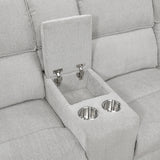 8406GY*SC (3)3-Piece Sectional with Left Console from Homelegance - Luna Furniture