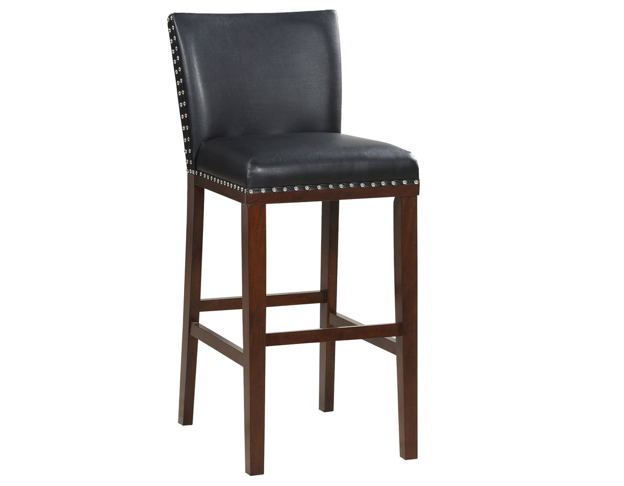 Tiffany 30″ Bar Stool, Black, Set of 2 from Steve Silver - Luna Furniture