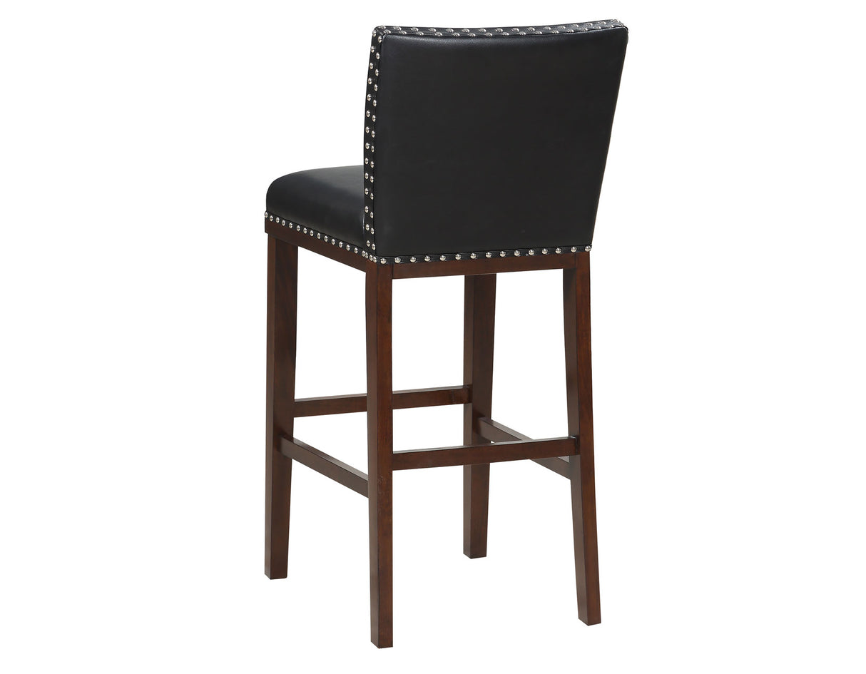 Tiffany 30″ Bar Stool, Black, Set of 2 from Steve Silver - Luna Furniture