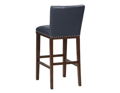 Tiffany 30″ Bar Stool, Navy, Set of 2 from Steve Silver - Luna Furniture