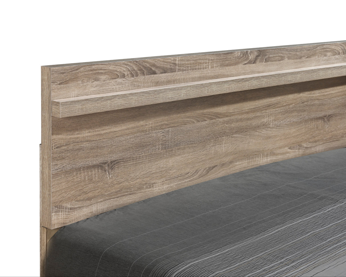 Tilston Natural Queen Panel Bed from Crown Mark - Luna Furniture