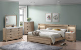 Tilston Natural Queen Panel Bed from Crown Mark - Luna Furniture