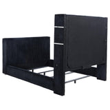 Tisdall Black California King Flame Visualizer TV Bed from Coaster - Luna Furniture