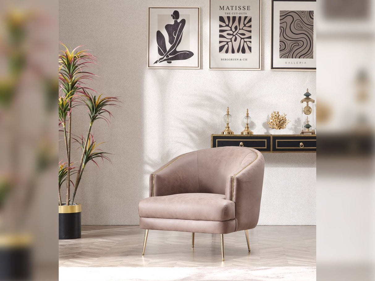Tivoli Beige Chair from Furnia - Luna Furniture