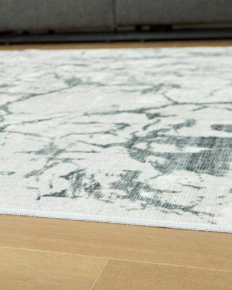 Tobinbury Gray Washable Medium Rug from Ashley - Luna Furniture