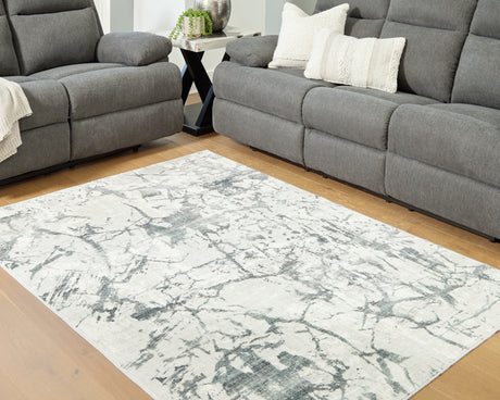 Tobinbury Gray Washable Medium Rug from Ashley - Luna Furniture