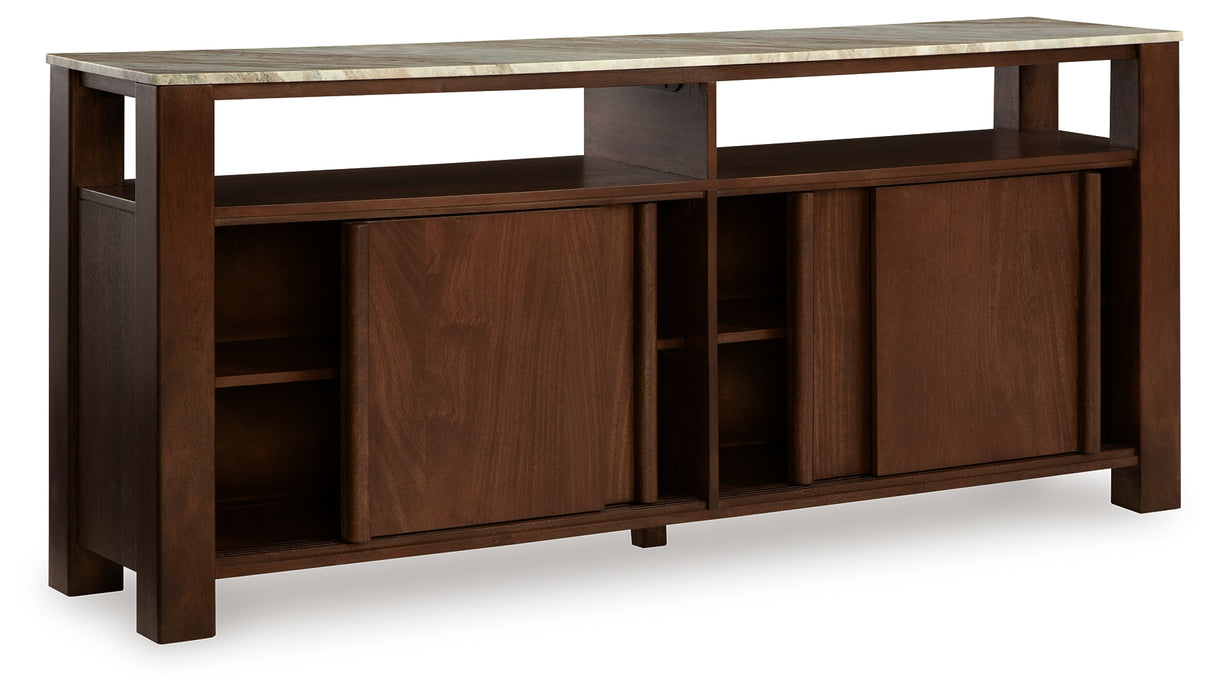Tobinville Dark Brown Accent Cabinet from Ashley - Luna Furniture