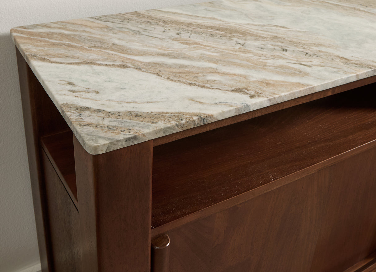 Tobinville Dark Brown Accent Cabinet from Ashley - Luna Furniture