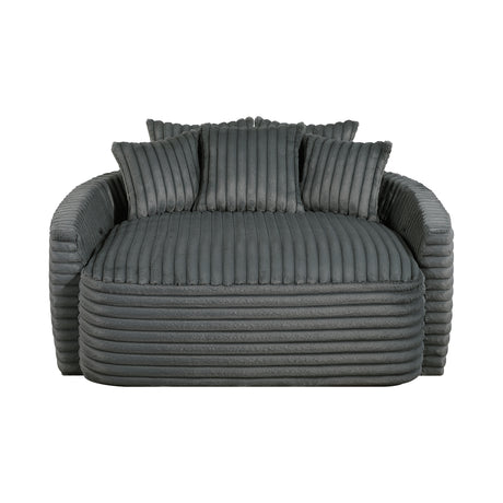 Tomball Dark Gray Oversized Chaise Lounge from Homelegance - Luna Furniture