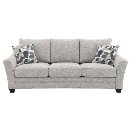 Tomkins Light Gray 3-Piece Boucle Upholstered Sofa Set from Coaster - Luna Furniture