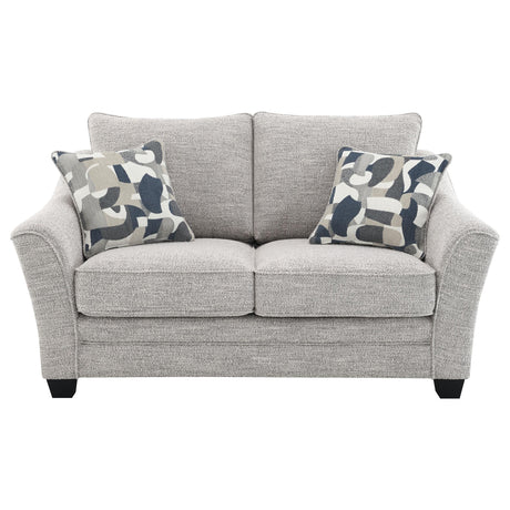 Tomkins Light Gray 3-Piece Boucle Upholstered Sofa Set from Coaster - Luna Furniture