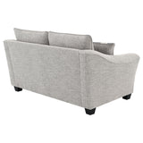 Tomkins Light Gray Boucle Upholstered Loveseat from Coaster - Luna Furniture