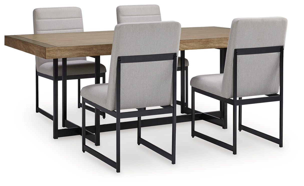 Tomtyn Light Brown Dining Table and 4 Chairs from Ashley - Luna Furniture