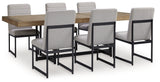 Tomtyn Dining Table and 6 Chairs in Light Brown from Ashley Furniture - Luna Furniture