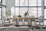 Tomtyn Dining Table and 6 Chairs in Light Brown from Ashley Furniture - Luna Furniture