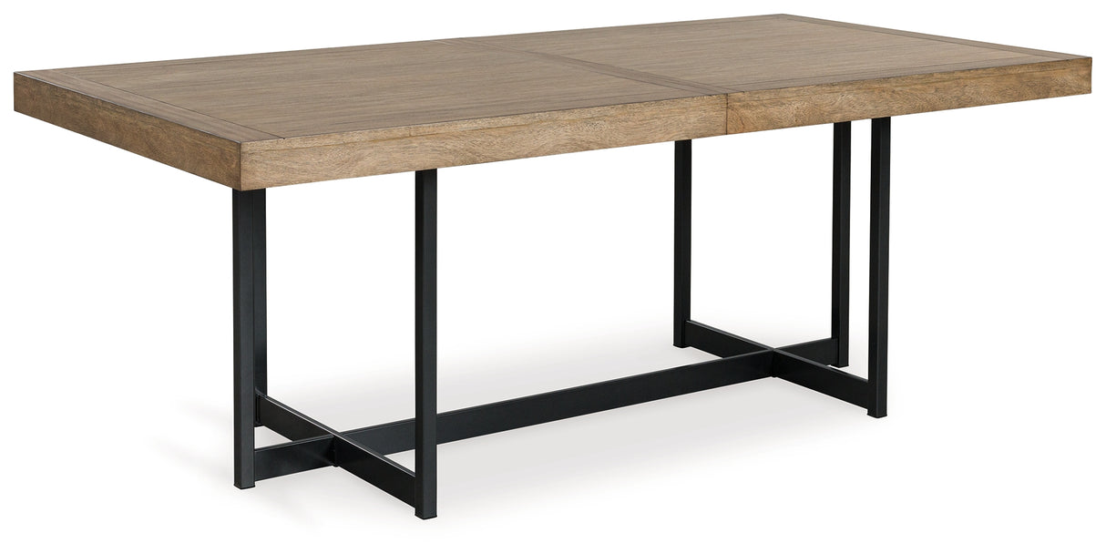 Tomtyn Light Brown Dining Extension Table from Ashley Furniture - Luna Furniture