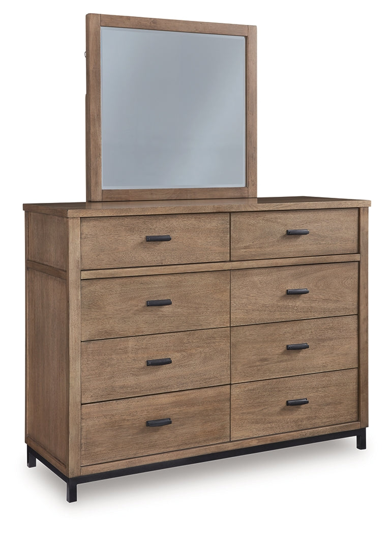 Tomtyn Light Brown Dresser and Mirror from Ashley Furniture - Luna Furniture