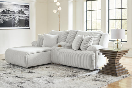 Top Tier Alloy 3-Piece LAF Chaise Reclining Sectional from Ashley - Luna Furniture