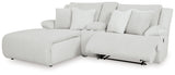 Top Tier Alloy 3-Piece LAF Chaise Reclining Sectional from Ashley - Luna Furniture